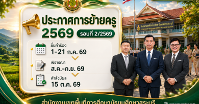 การย้ายข้าราชการครูและบุคลากรทางการศึกษา ตำแหน่งครู ประจำปี พ.ศ. 2569 รอบที่ 2