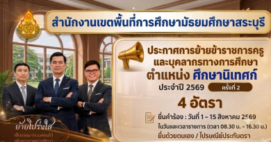 การย้ายข้าราชการครูและบุคลากรทางการศึกษา ตำแหน่งศึกษานิเทศก์