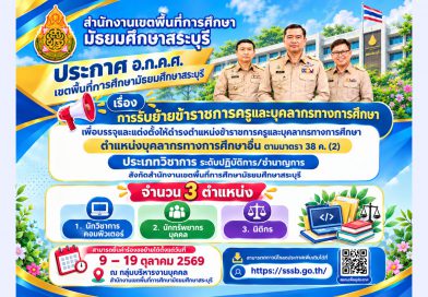 การย้ายข้าราชการครูและบุคลากรทางการศึกษา เพื่อบรรจุและแต่งตั้งให้ดำรงตำแหน่งข้าราชการครูและบุคลากรทางการศึกษา ตำแหน่งบุคลากรทางการศึกษาอื่น ตามมาตรา 38 ค.(2) ประเภทวิชาการ สังกัด สพม.สระบุรี การย้ายข้าราชการครูและบุคลากรทางการศึกษา เพื่อบรรจุและแต่งตั้งให้ดำรงตำแหน่งข้าราชการครูและบุคลากรทางการศึกษา ตำแหน่งบุคลากรทางการศึกษาอื่น ตามมาตรา 38 ค.(2) ประเภทวิชาการ สังกัด สพม.สระบุรี